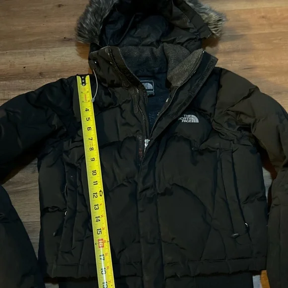 The North Face Black Puffer Jacket with Fur Hood